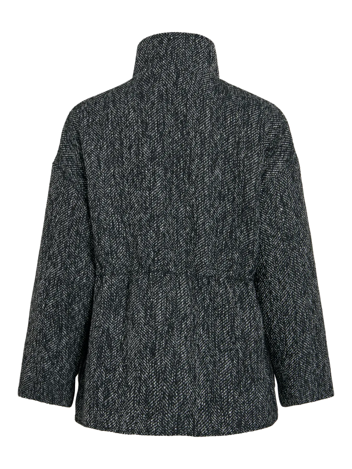 CHAQUETA GRIS CUELLO ALTO