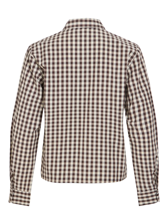 CAMISA CUADROS MARRON