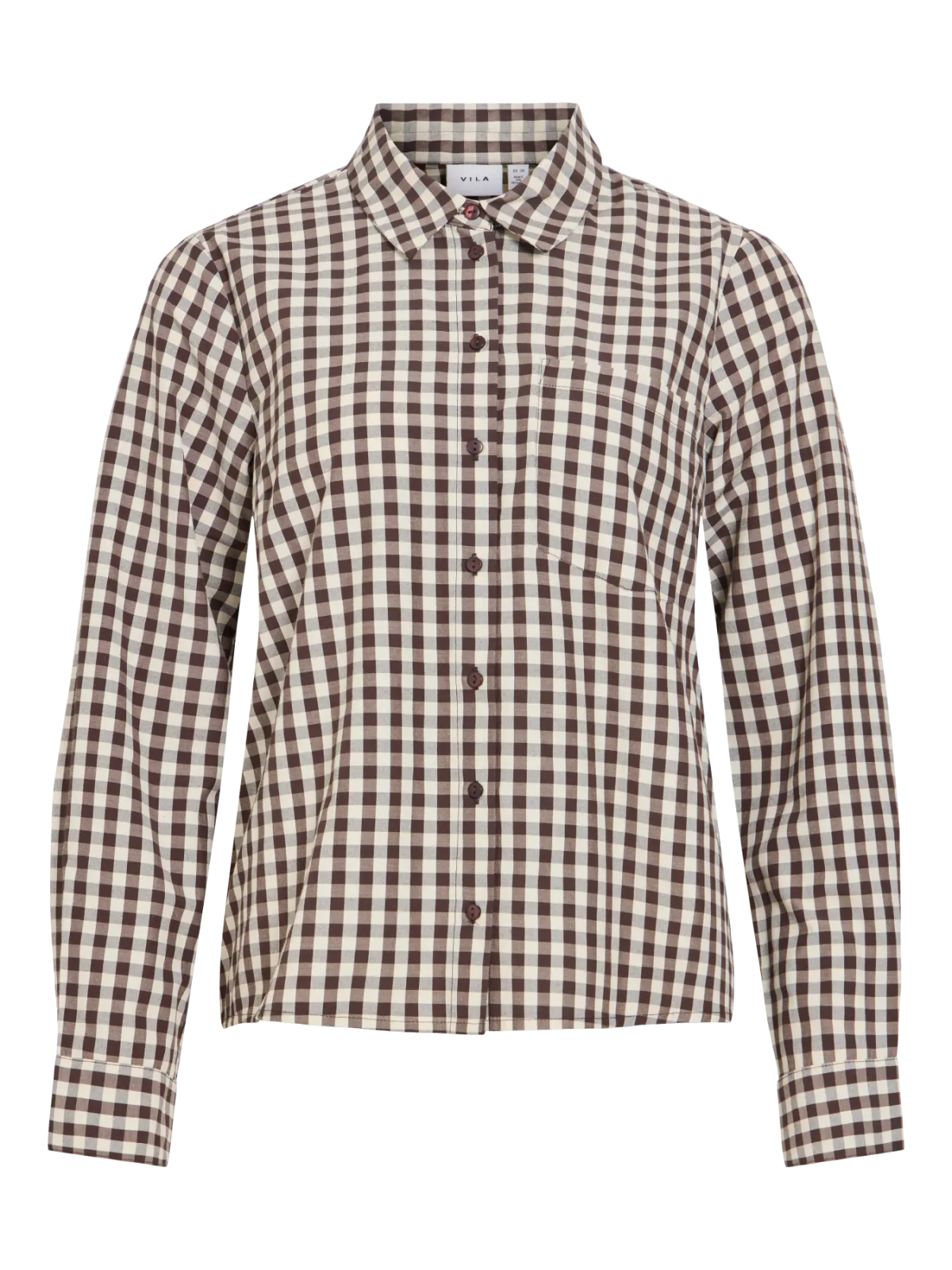 CAMISA CUADROS MARRON