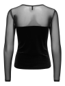 CAMISETA TERCIOPELO NEGRA