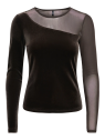 CAMISETA TERCIPELO MARRON