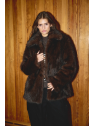 CHAQUETA PELO MARRON