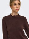JERSEY MARRON PUNTILLA CUELLO ONLY