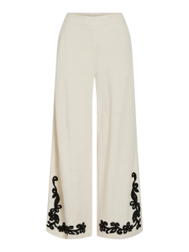 PANTALON LINO BORDADO BAJO VILA