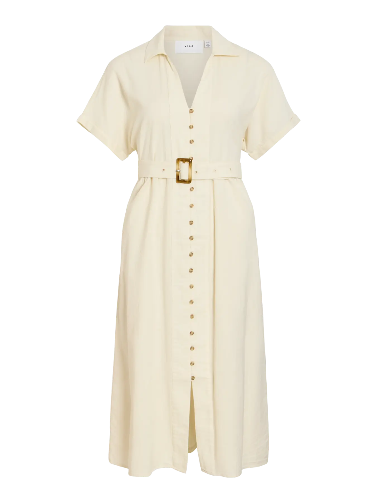 VESTIDO MIDI LINO