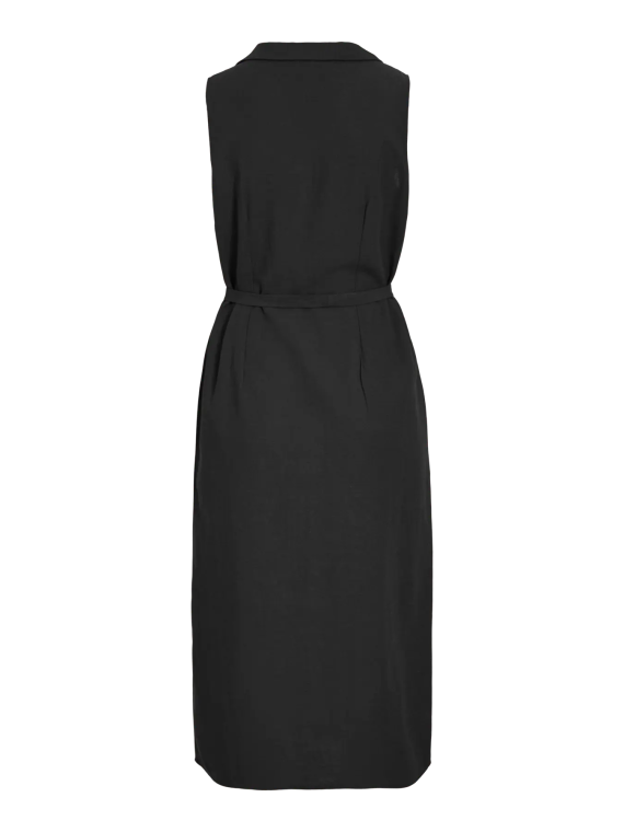 VESTIDO CINTURON LINO