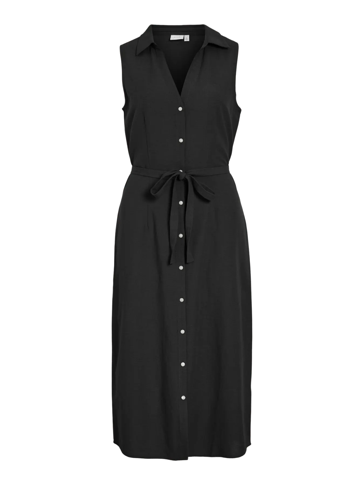 VESTIDO CINTURON LINO