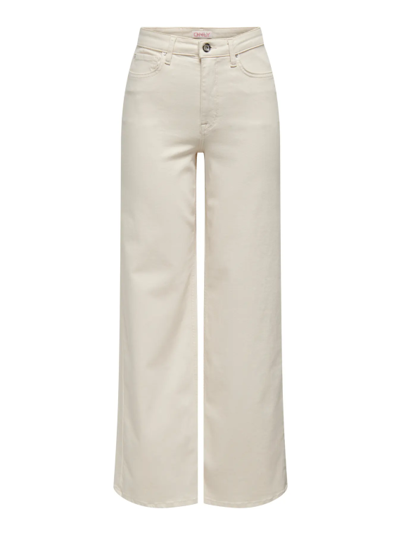 PANTALON VAQUERO ANCHO BEIGE