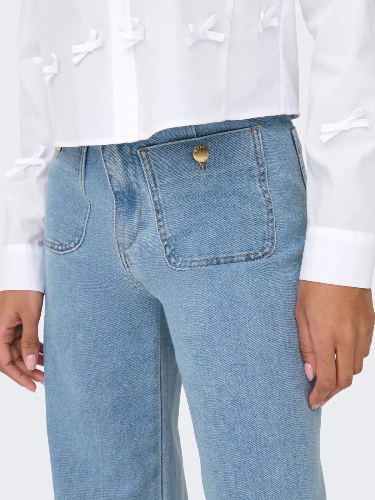 PANTALON VAQUERO ANCHO AZUL