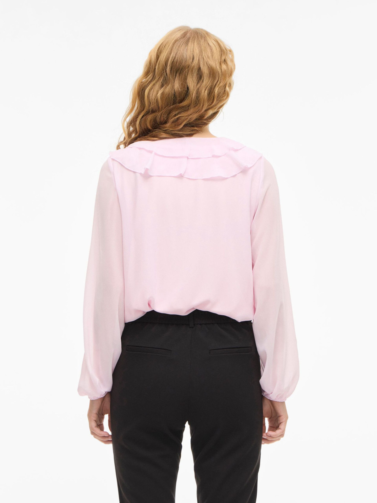 BLUSA ROSA VOLANTES