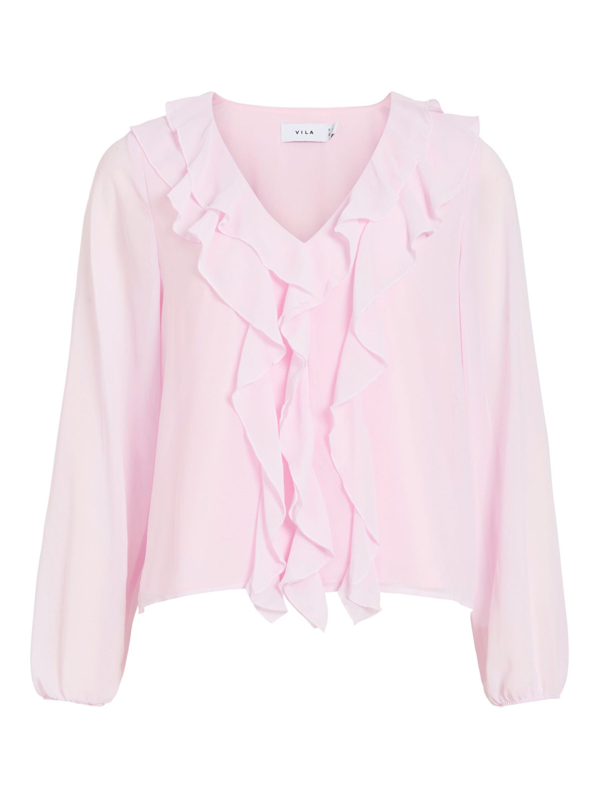 BLUSA ROSA VOLANTES