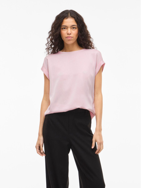 CAMISETA ROSA MANGA CORTA