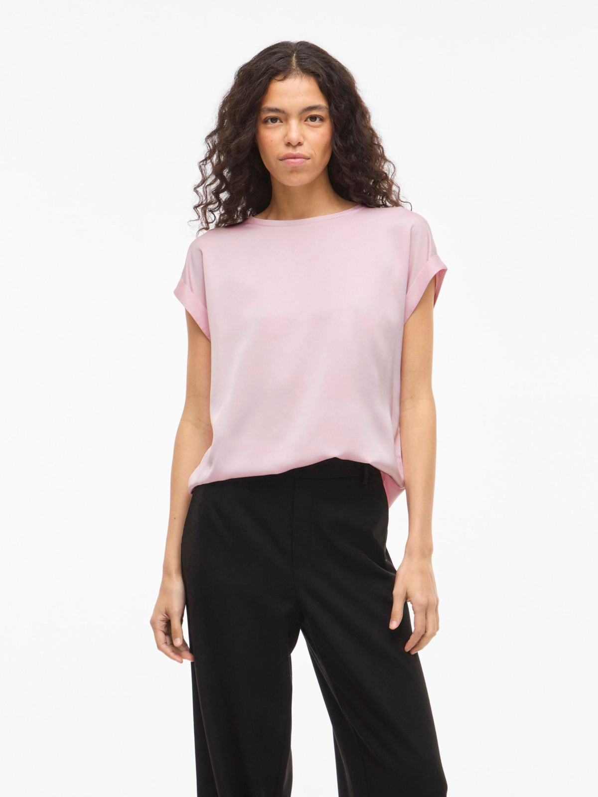 CAMISETA ROSA MANGA CORTA