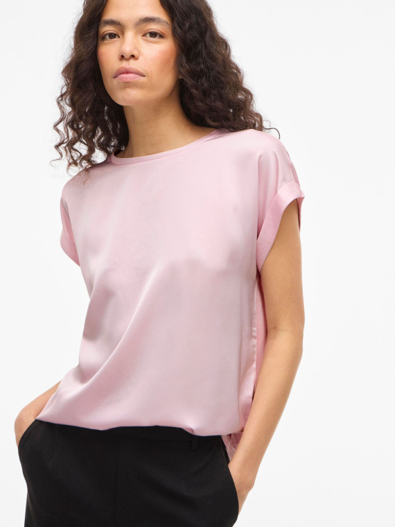 CAMISETA ROSA MANGA CORTA