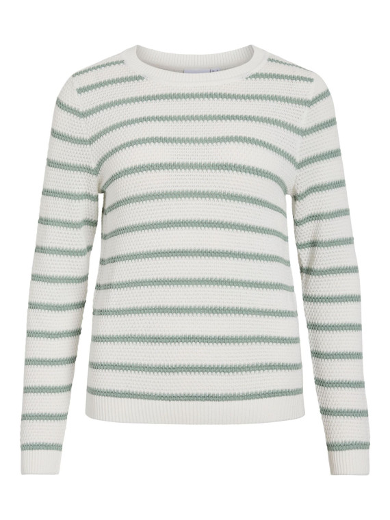 JERSEY BLANCO RAYAS VERDES