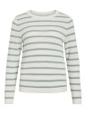 JERSEY BLANCO RAYAS VERDES