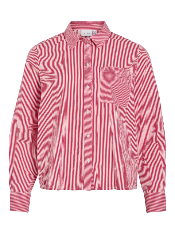 CAMISA RAYAS ROJAS