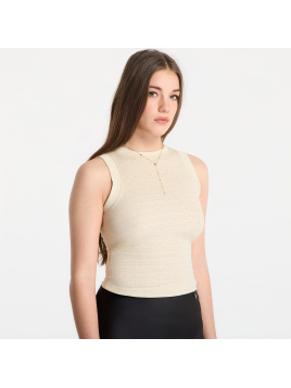 TOP BEIGE STRASS GUESS