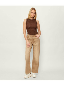 TOP MARRÓN STRASS GUESS