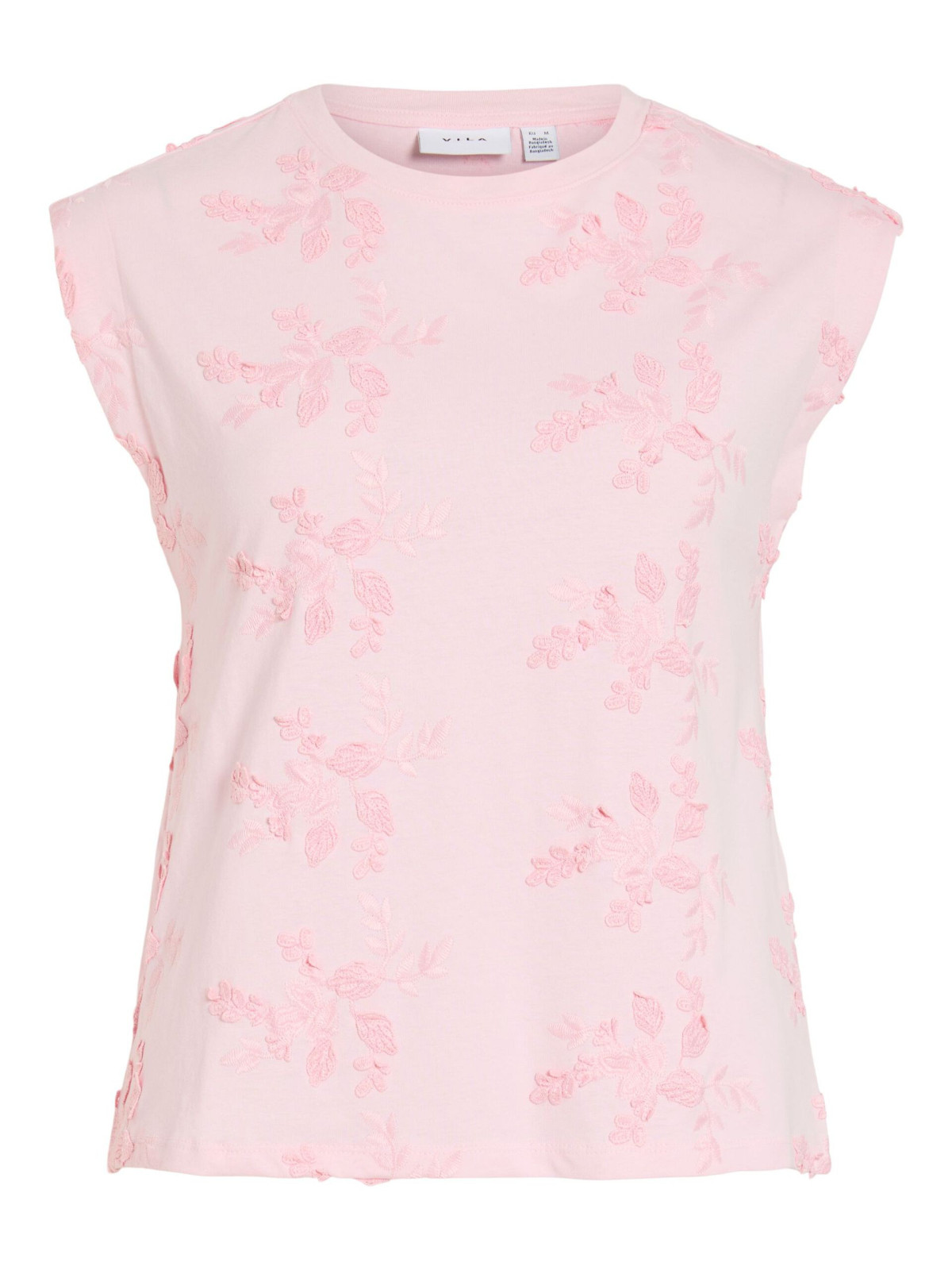 CAMISETA FLORES ROSA
