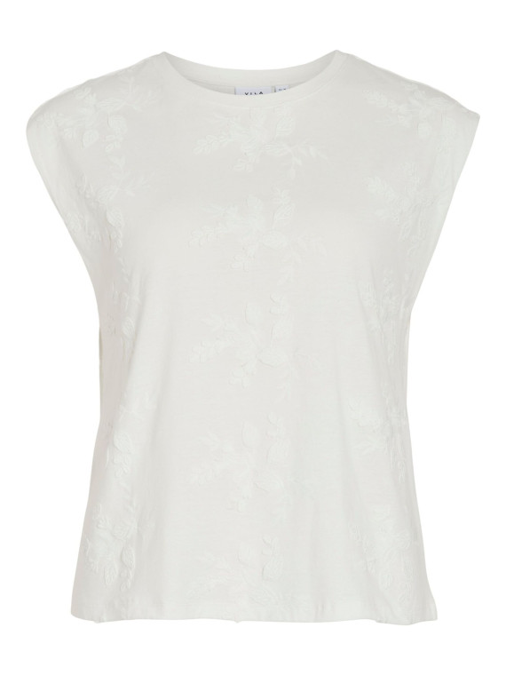 CAMISETA FLORES BLANCA