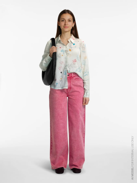 PANTALON VAQUERO ROSA