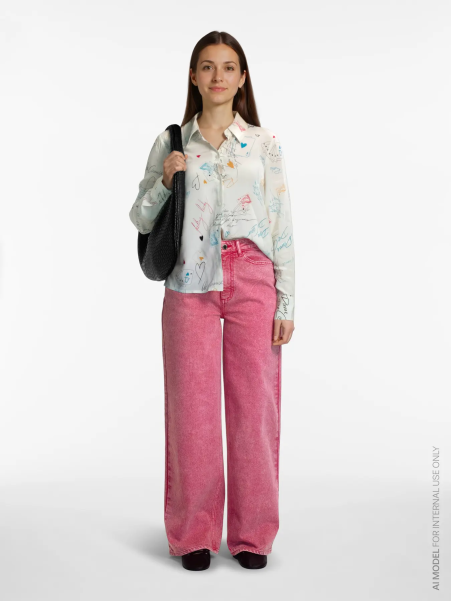 PANTALON VAQUERO ROSA