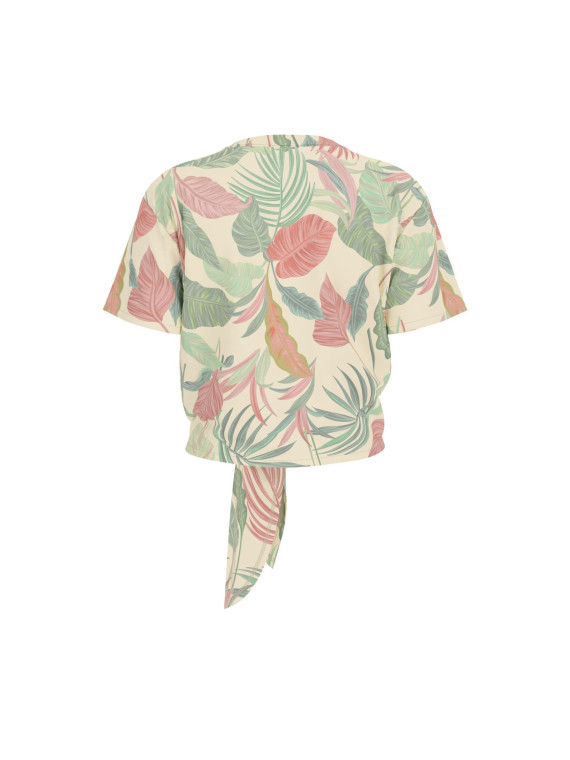 CAMISETA FLORAL NUDO
