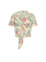 CAMISETA FLORAL NUDO