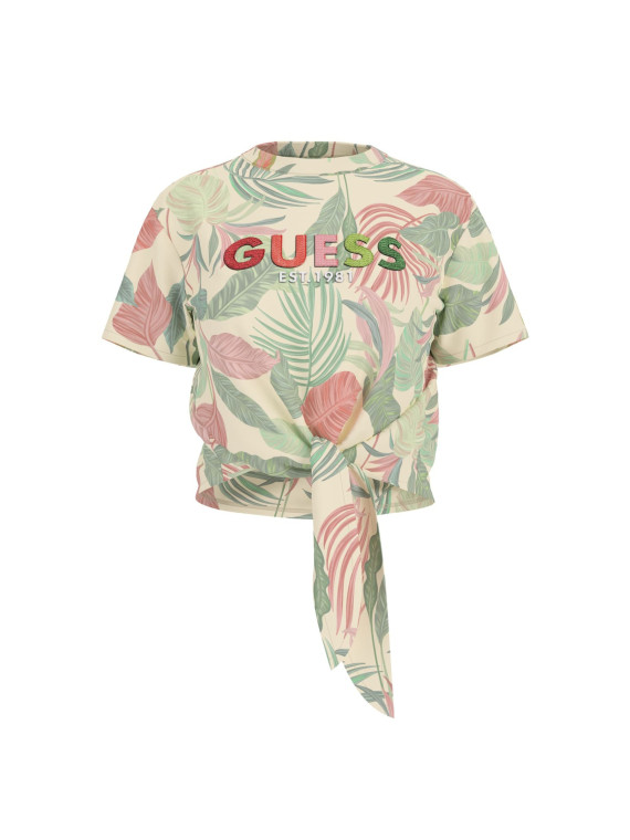 CAMISETA FLORAL NUDO