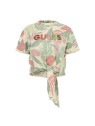 CAMISETA FLORAL NUDO