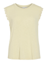 CAMISETA BEIGE VOLANTE
