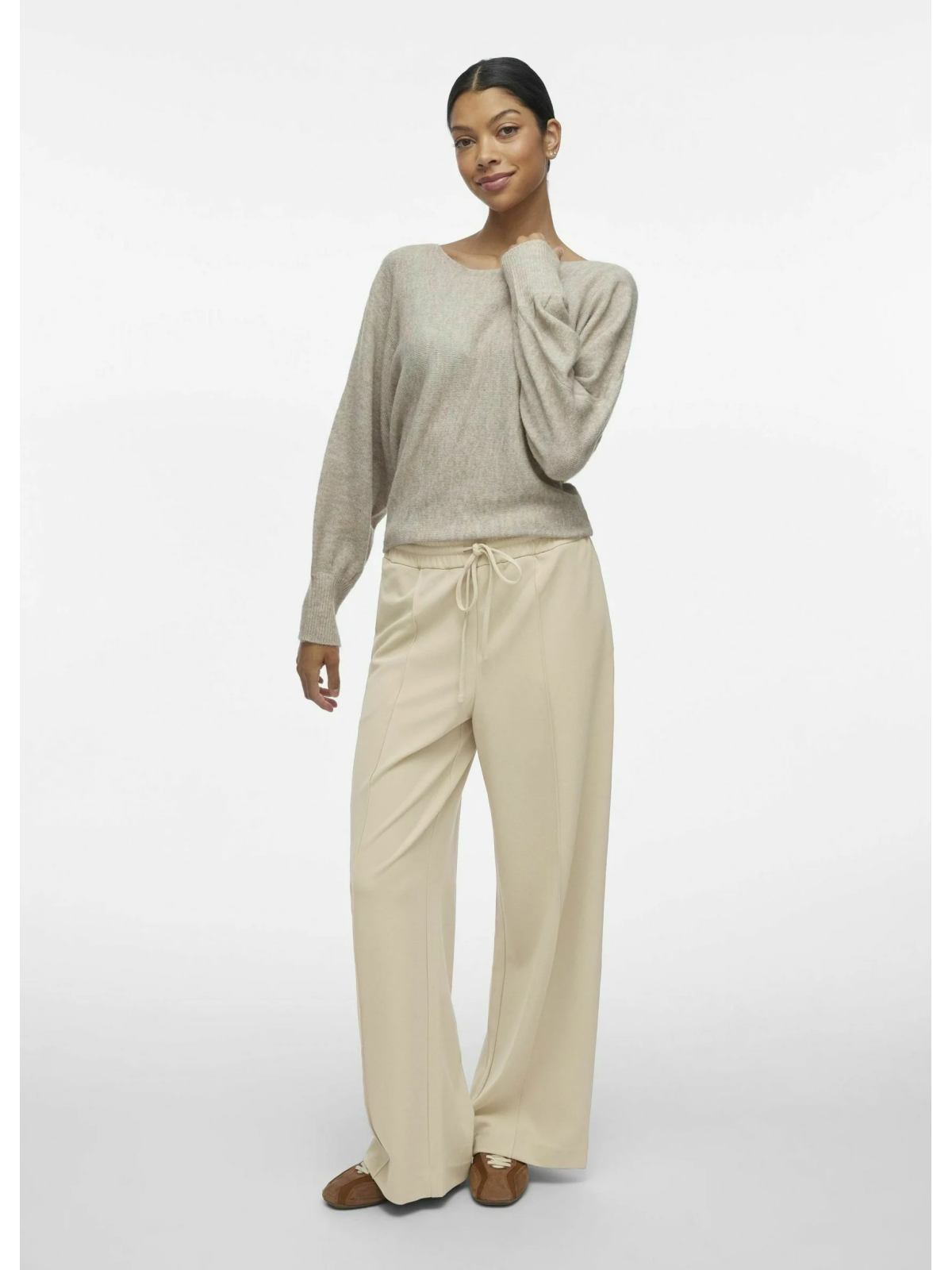PANTALON ANCHO BEIGE
