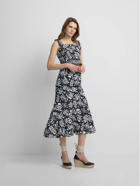 FALDA ESTAMPADA MARINO
