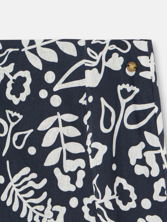 FALDA ESTAMPADA MARINO