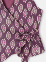CHALECO ESTAMPADO BURDEOS