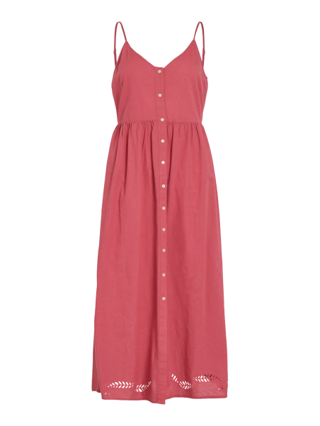 VESTIDO ROJO LINO