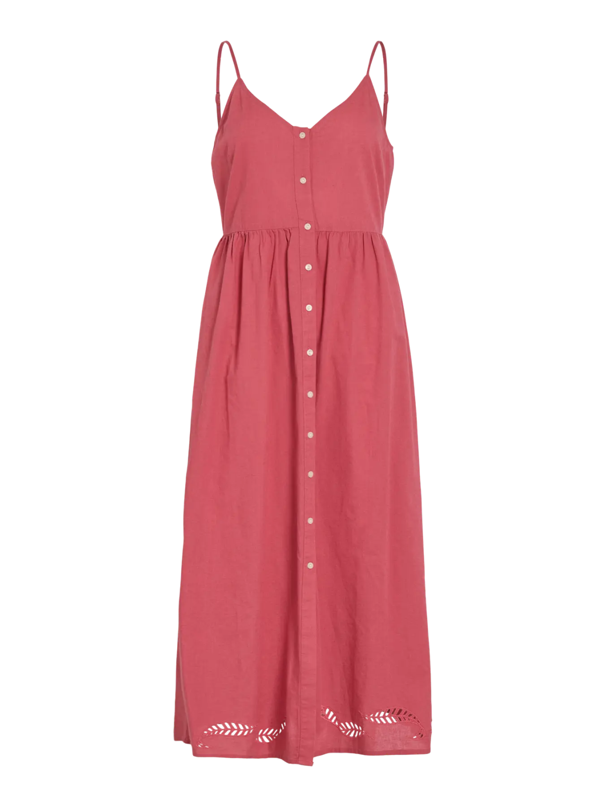 VESTIDO ROJO LINO