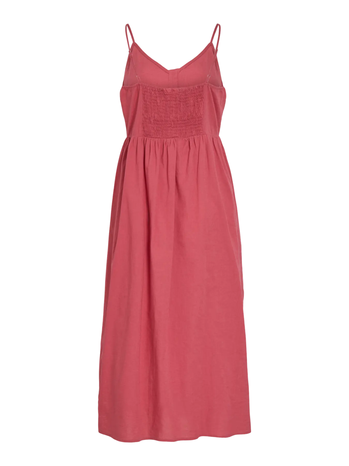 VESTIDO ROJO LINO