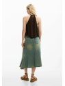 TOP  MARRON BOTONES