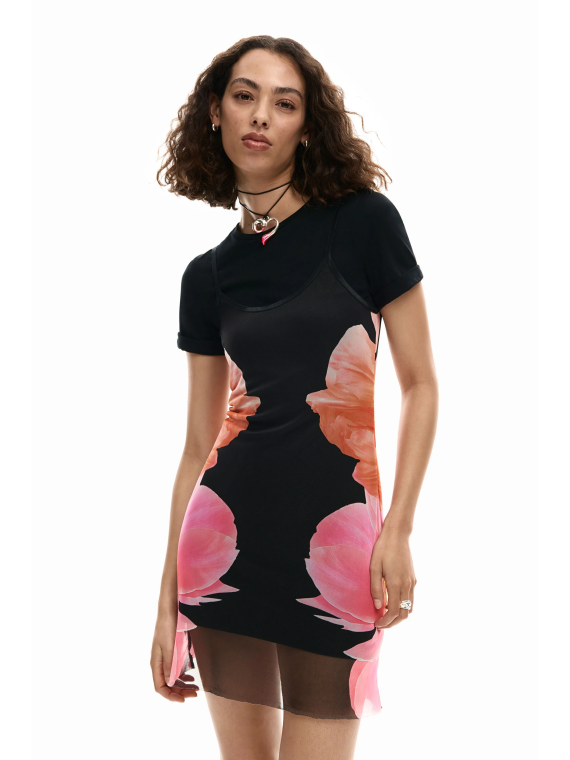 VESTIDO CORTO FLOR
