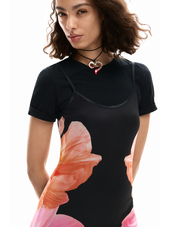 VESTIDO CORTO FLOR