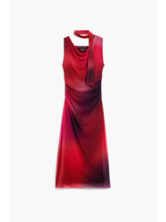 VESTIDO DEGRADADO BURDEOS
