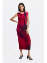 VESTIDO DEGRADADO BURDEOS