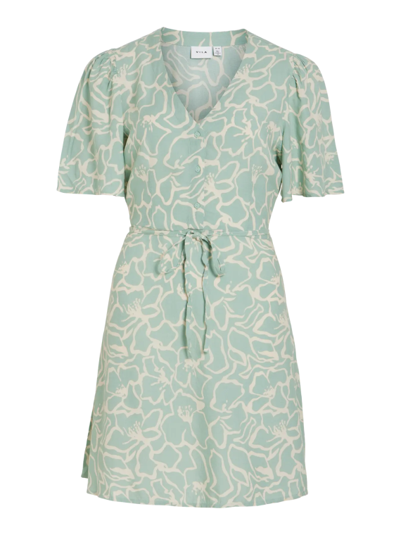 VESTIDO CORTO ESTAMPADO