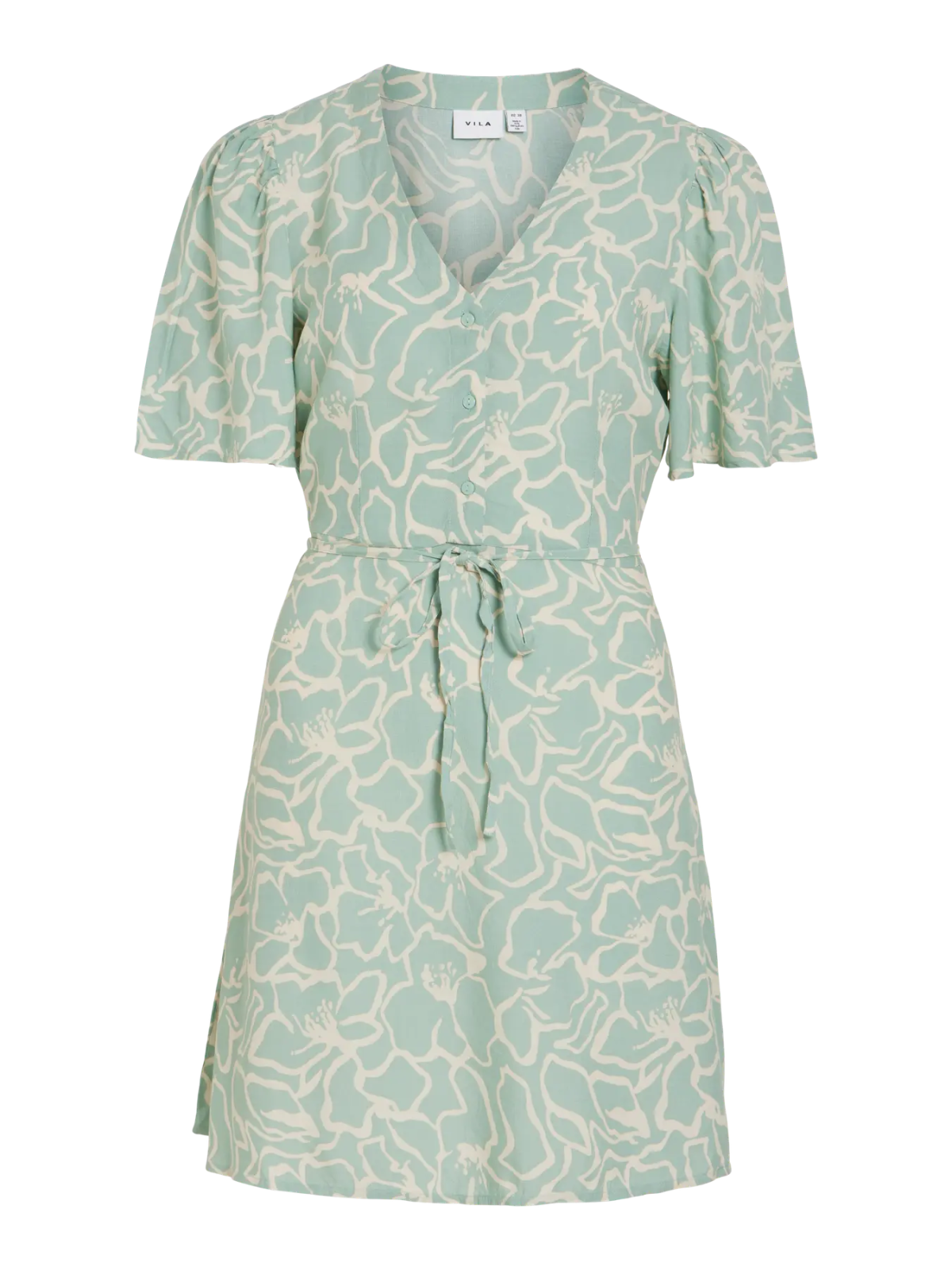 VESTIDO CORTO ESTAMPADO