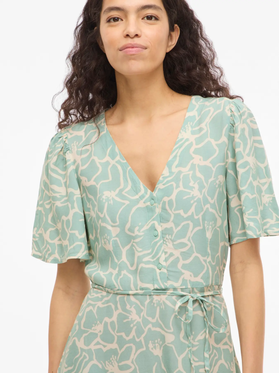 VESTIDO CORTO ESTAMPADO