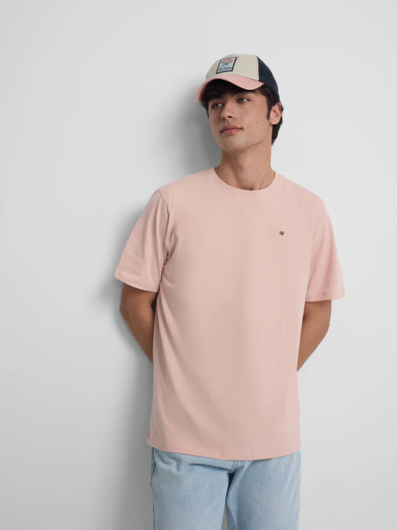 CAMISETA ROSA MINILOGO SILBON