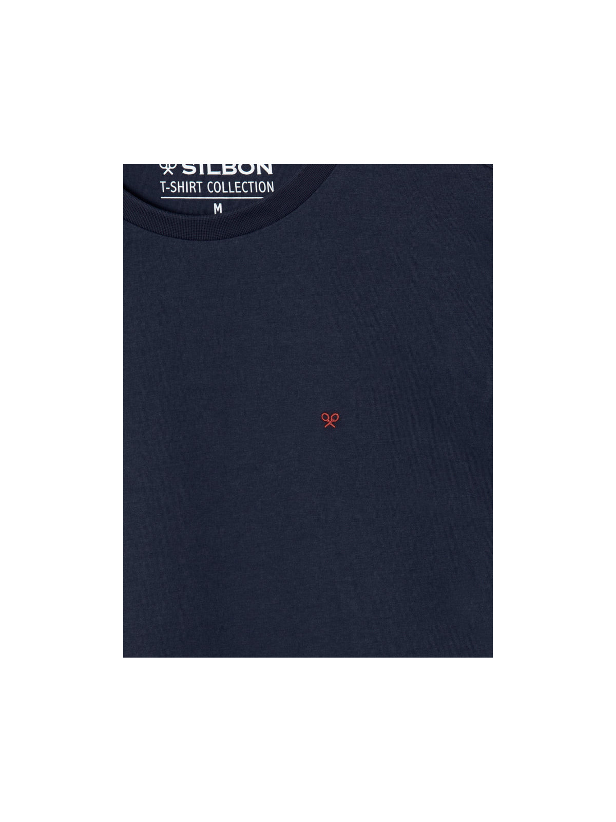 CAMISETA AZUL MARINO MINILOGO SILBON