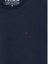 CAMISETA AZUL MARINO MINILOGO SILBON
